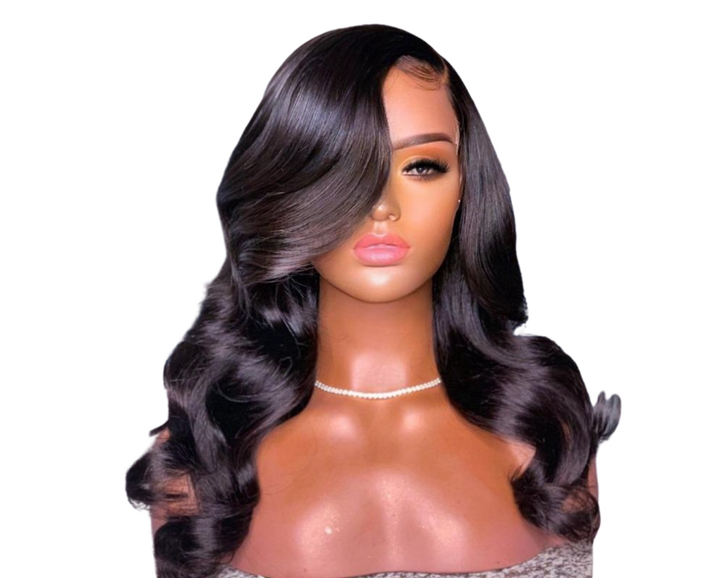 Body Wave Wig - Densité 180%, Fermeture 4x4, Avant transparent