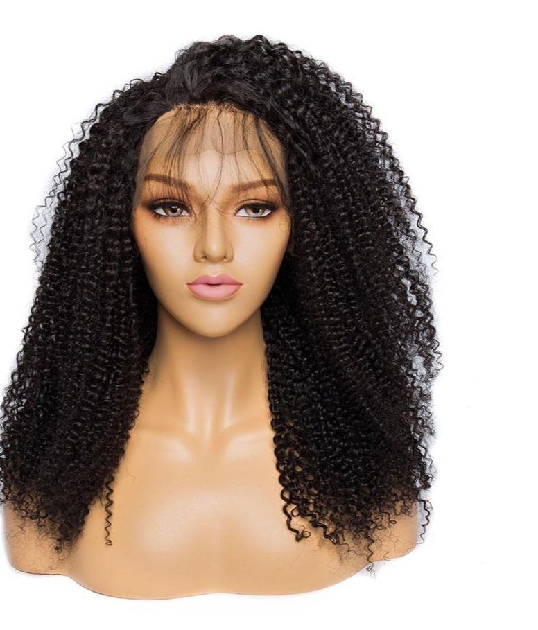 Perruque Afro Naturelle – Frontale 13x4, Cheveux Humains